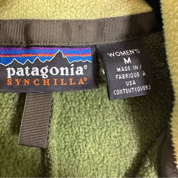 Patagonia Synchilla Made in USA Green Better Vest Green Size Medium gorpcore - Picture 3 of 9